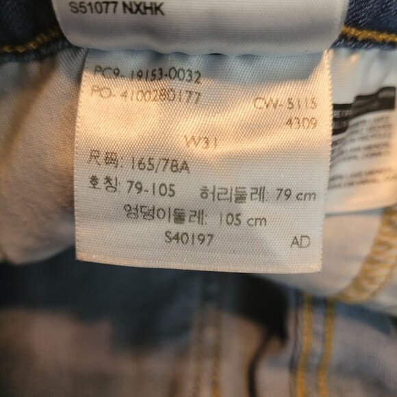 Levi's Jeans Size 31 Mid Rise Skinny Medium Light Wash Stretch Western Denim - Picture 5 of 11